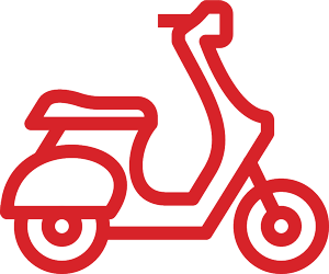 ikon av en moped